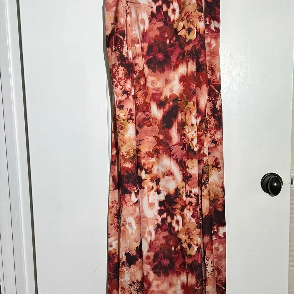 PRICE DROP Nicole Miller Floral Slip Maxi Dress - Picture 8 of 9